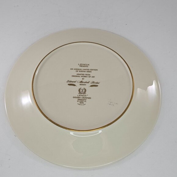 Lenox Limited Edition Plate Golden-Crowned Kinglets 1979 Edward Marshall Boehm - Picture 4 of 8